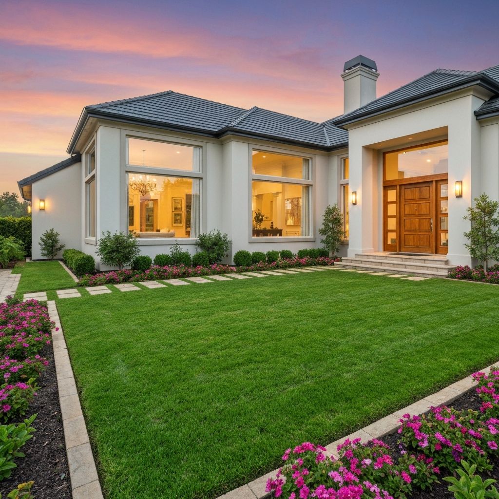 Beautiful luxury home exterior for sale