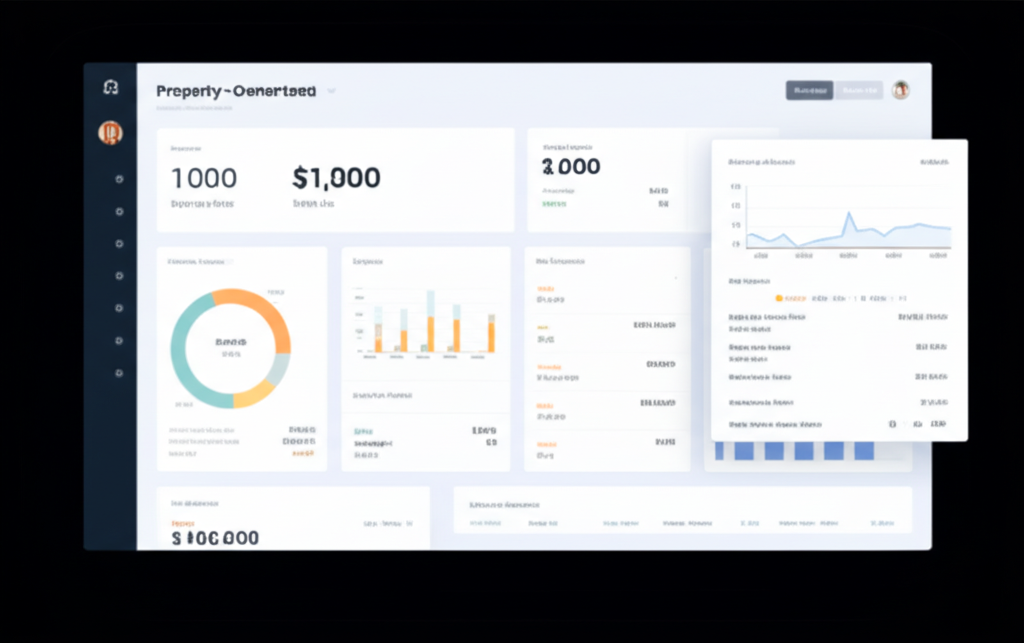Owner portal showing financial reports and property performance